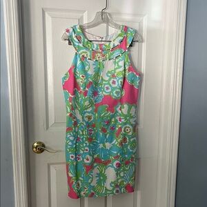 Lilly Pulitzer Pink and Blue Floral Dress